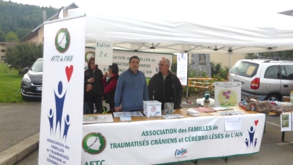stand AFTC au vide grenier de Saint Martin du Fresne